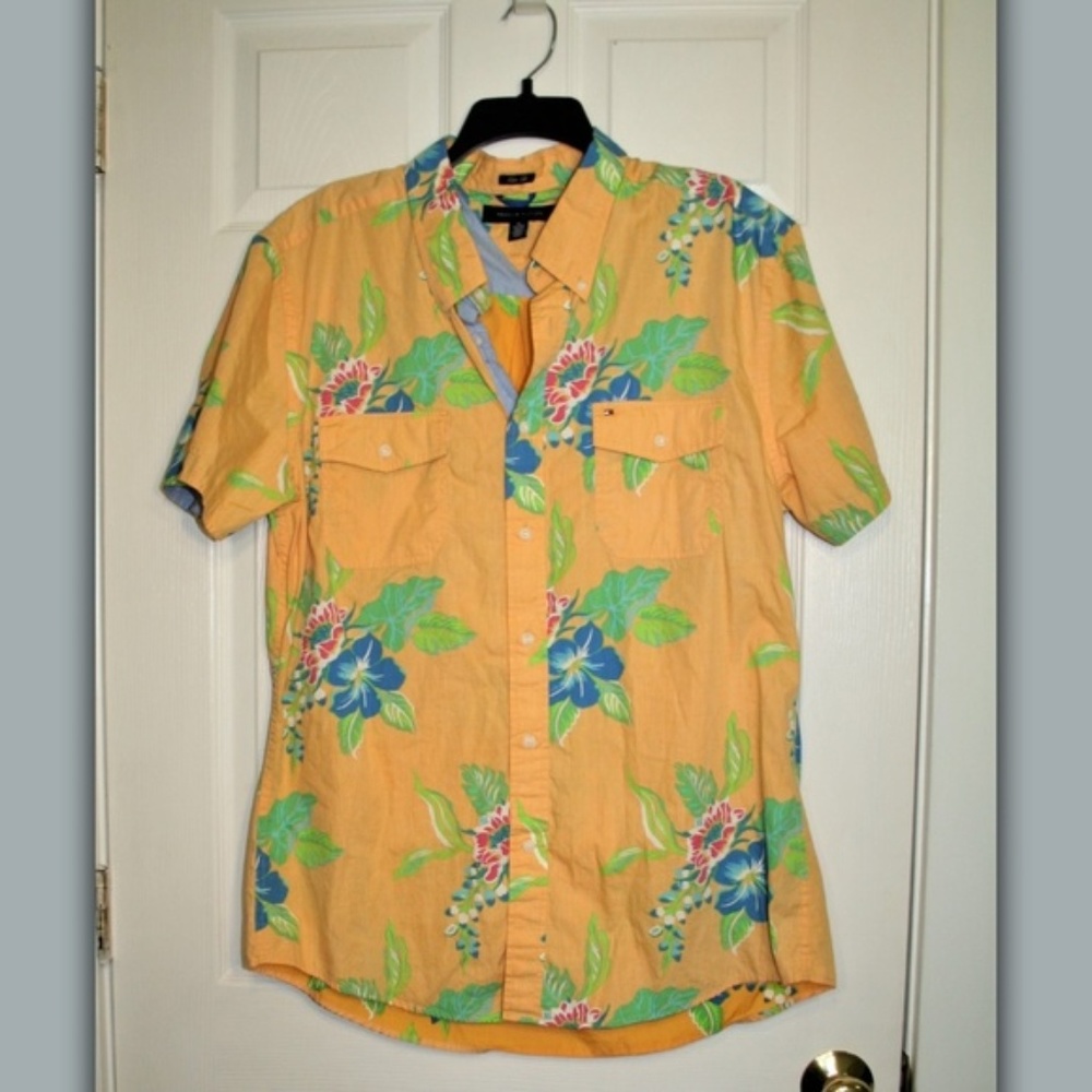 Tommy Hilfiger Hawaiian shirt Slim fit Sz XL